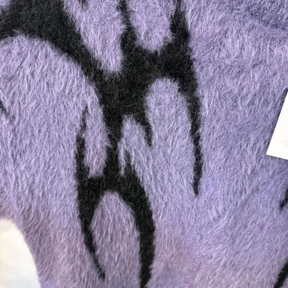 Aelfric Eden Purple and Black Crewneck Sweater - Picture 4 of 5